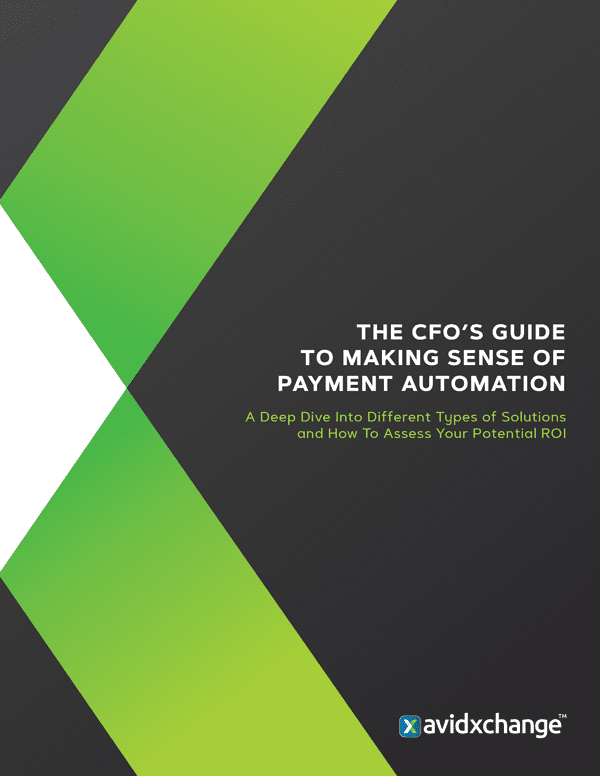 CFO's Guide to Making Sense of Payment Automation eBook cover.