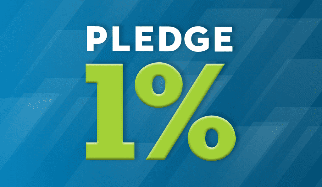 1% pledge graphic