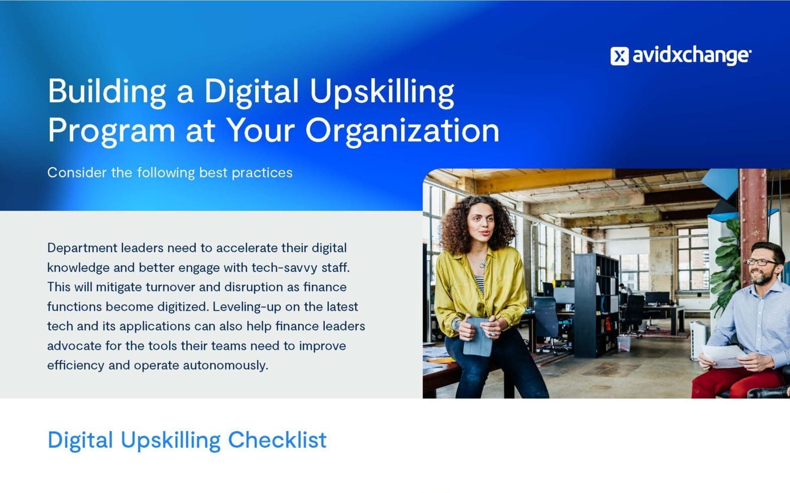 Digital Upskilling Program - AvidXchange